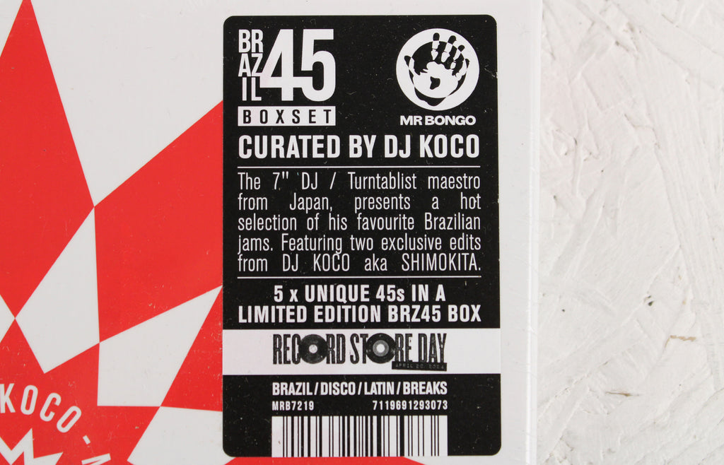 Brazil 45 Boxset Curated by DJ KOCO aka SHIMOKITA - 5 x Vinyl 7 
