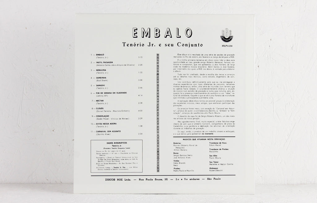 Tenorio Jr. – Embalo – Vinyl LP – Mr Bongo